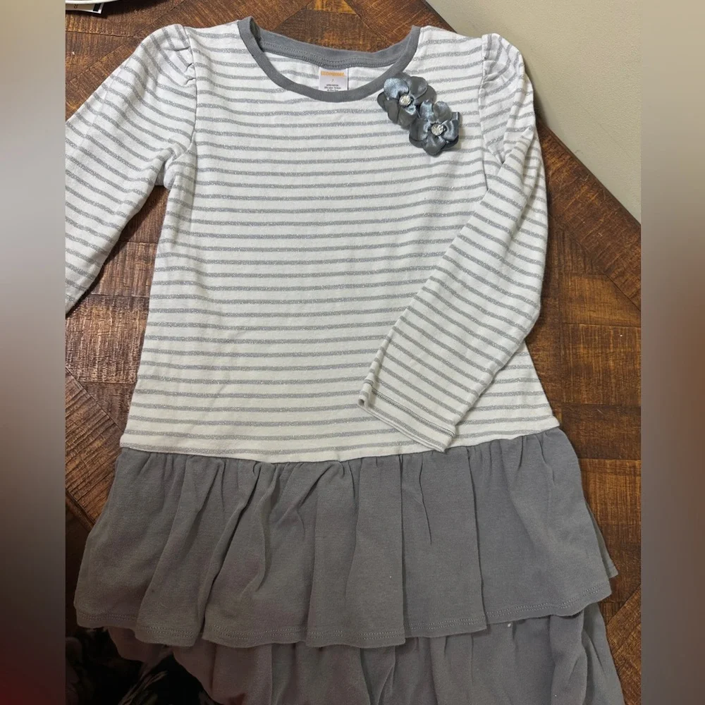 7 Gymboree Gray Sparkle Dress‎